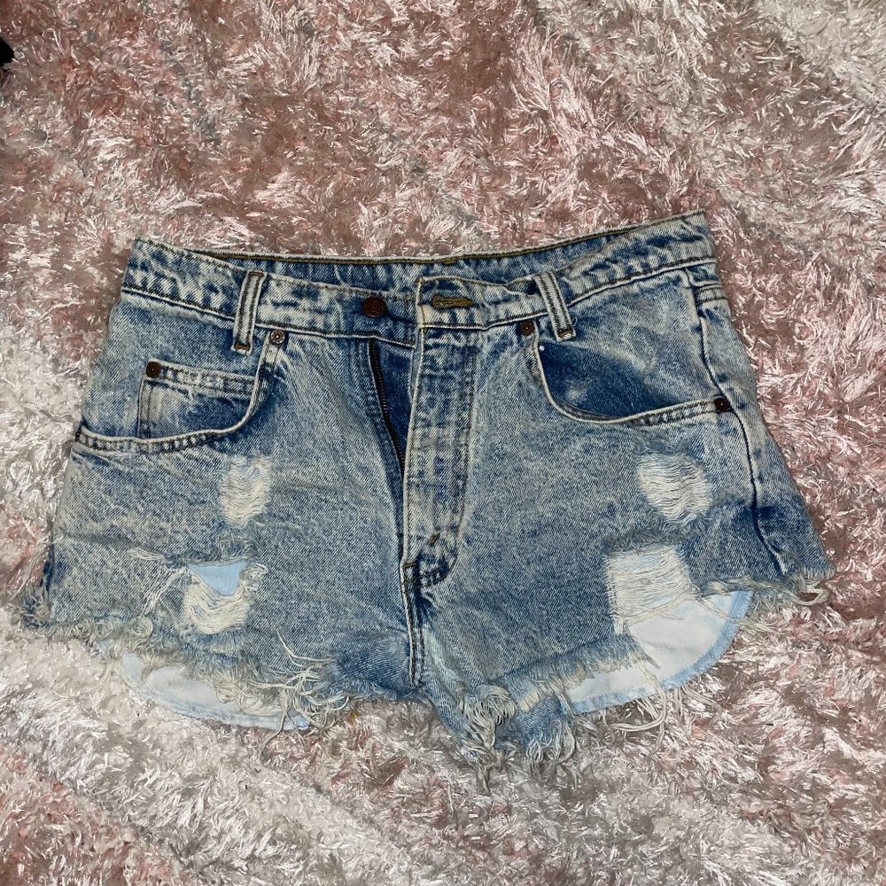 Vintage Distressed Levi's Medium Jean Shorts